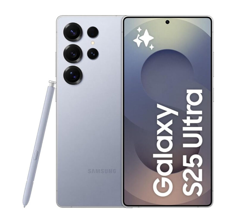 Samsung Galaxy S25 Ultra AI Phone, 512GB Storage, 12GB RAM, Titanium Silverblue, Android Smartphone, 200MP...