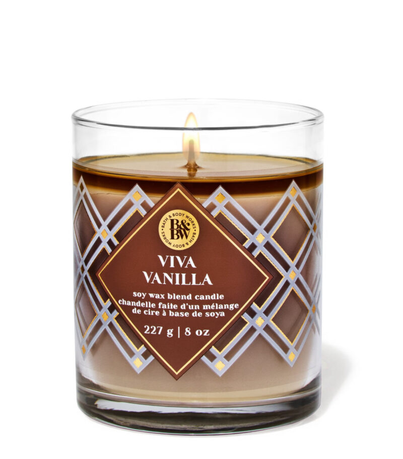 Bath and Bodyworks Viva Vanilla Single Wick Candle