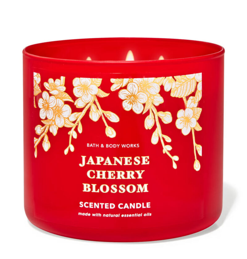 Bath and Bodyworks Japanese Cherry Blossom 3-Wick Candle